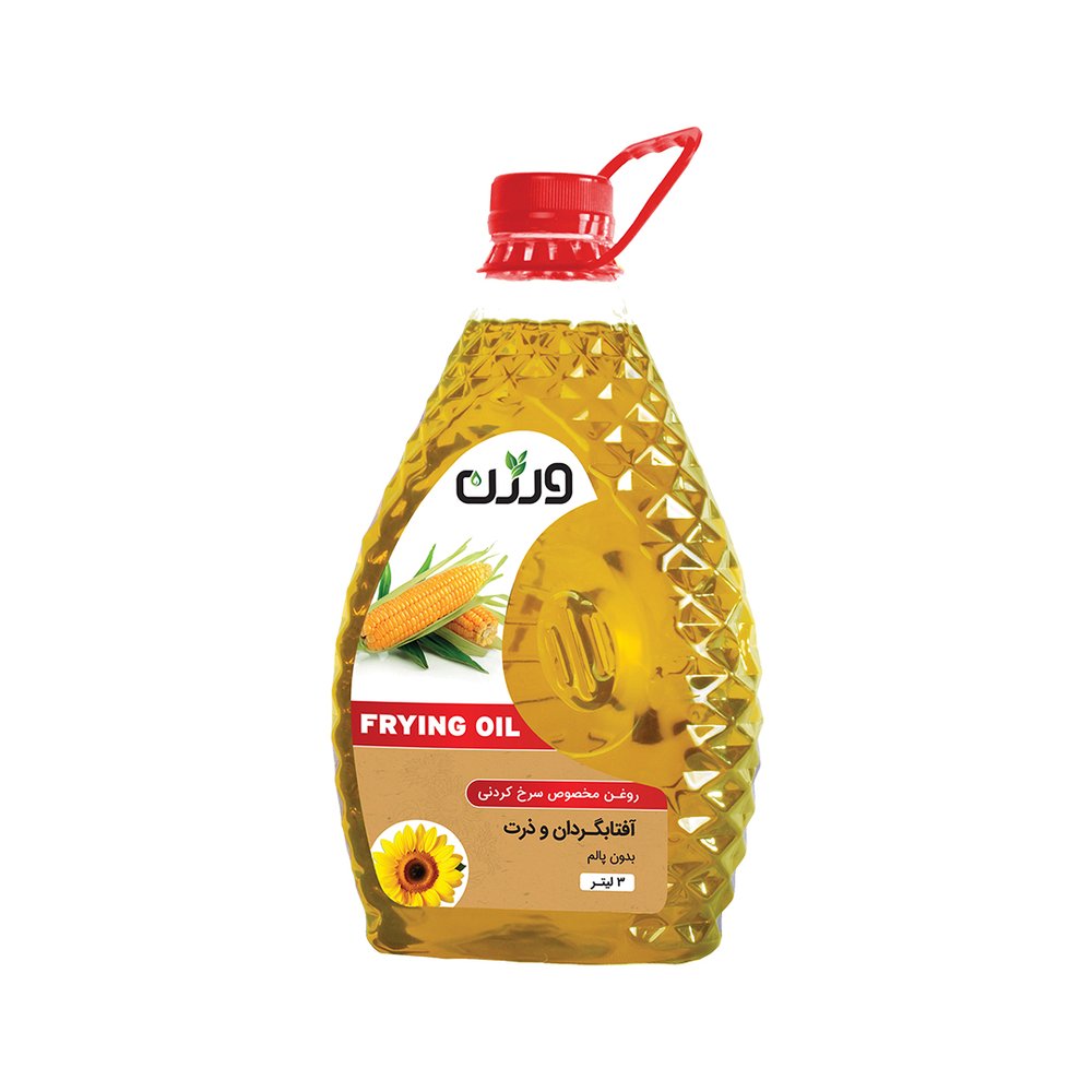 روغن مایع آفتابگردان و ذرت سرخ کردنی ورژن - 3000 میلی لیتر